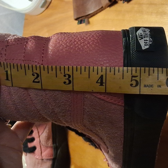 Vans Vintage Pink Suede High Tops Size 9.5 Women's - Picture 6 of 14